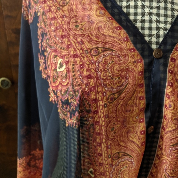 NWOT Button Down Cape - Picture 2 of 3